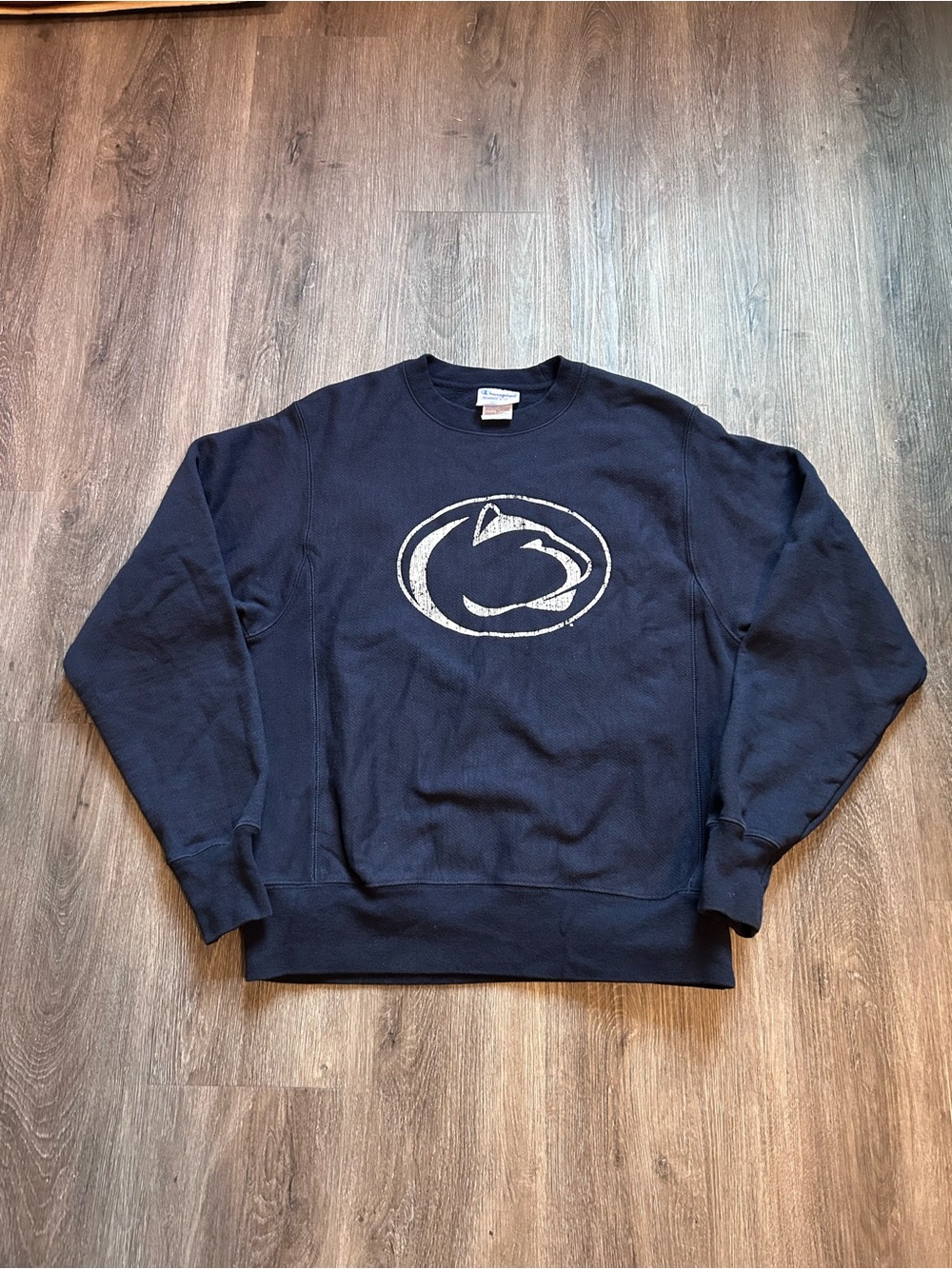 Vintage Champion Reverse Weave Penn State Nittany Lions Sweatshirt Sz Small Blue